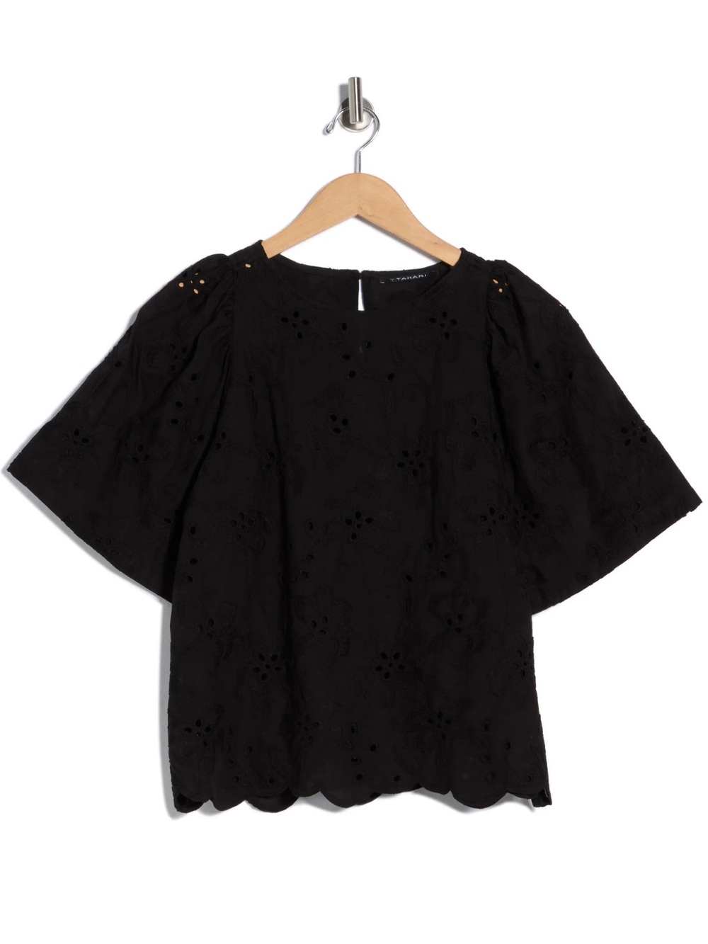 Tahari Eyelet Top